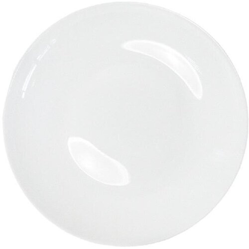 Тарелка десертная d=19.5см, форма Купол, стеклокерамика, белая, (MFG195-2)