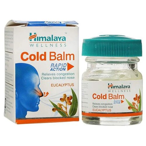 Бальзам успокаивающий Колд Балм Хималая (Cold Balm Himalaya), при простуде, при заложенности в носу и груди, 10 г.