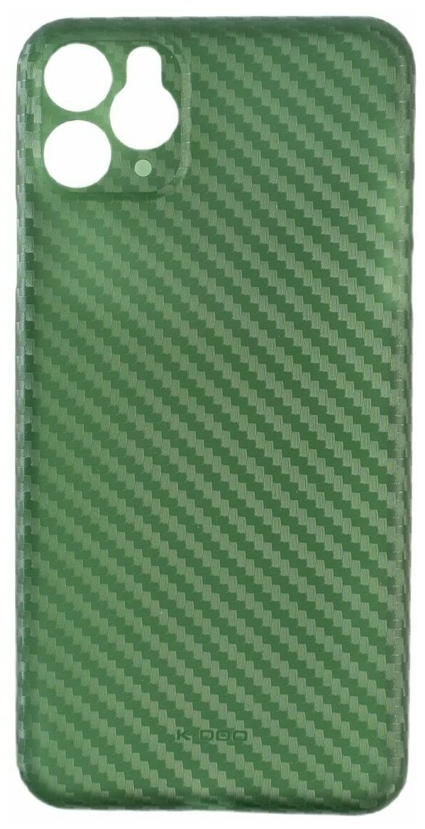 Чехол Для iPhone 11 Pro Max K-Doo Air Carbon Зеленый