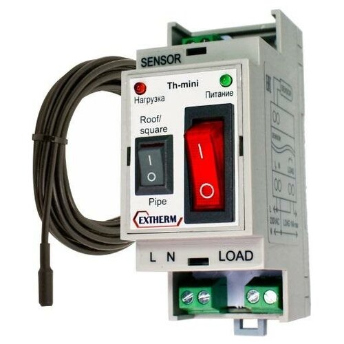 Термостат комбинированный 2 в 1 в комплекте с датчиком температуры EXTHERM Th-Mini (10шт. в упак.)