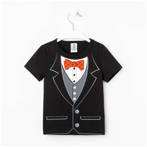 фото Футболка kaftan, размер 28, черный