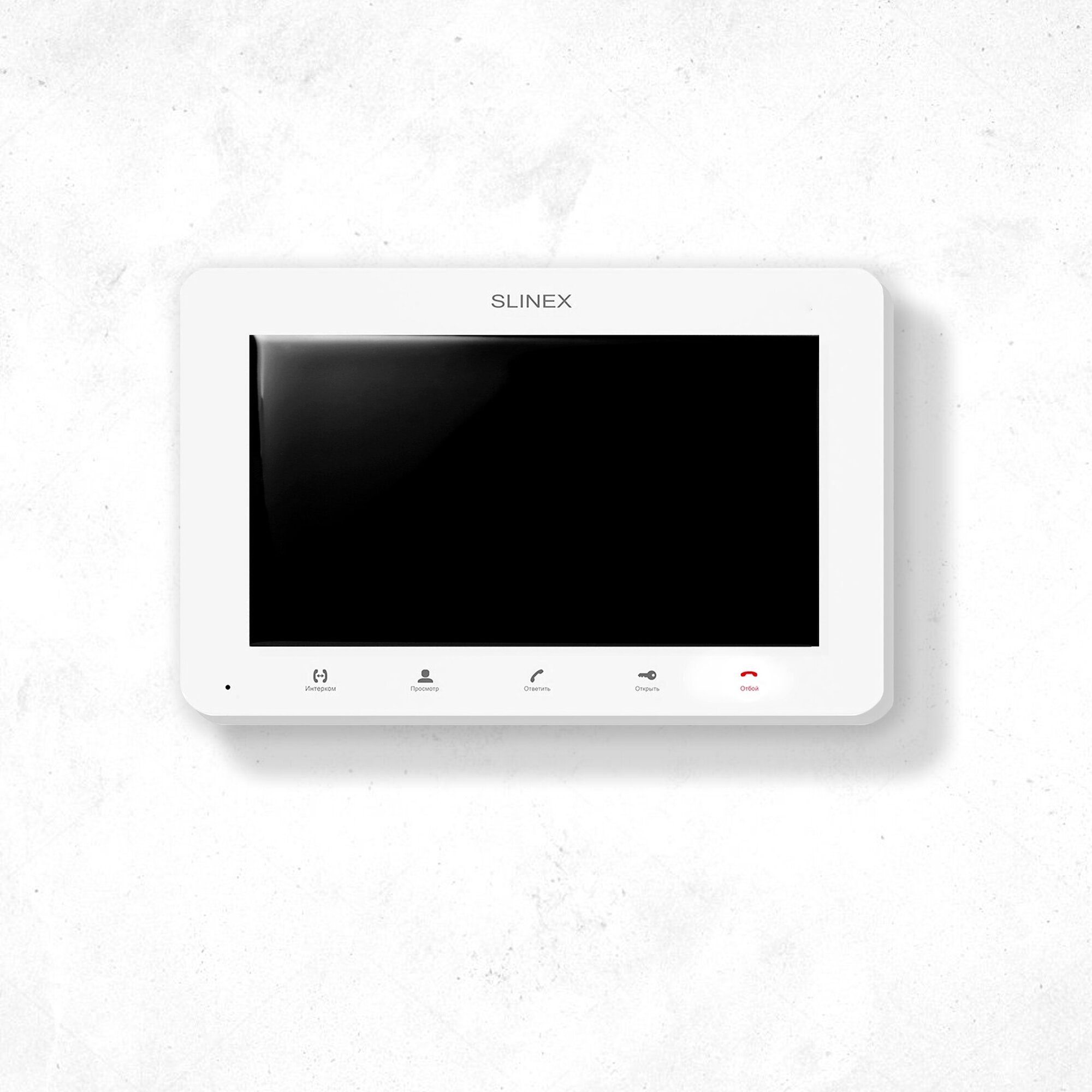 Видеодомофон для дома - Монитор с цветным изображением для управления доступом в дом или квартиру SM-07MHD (Белый) Slinex