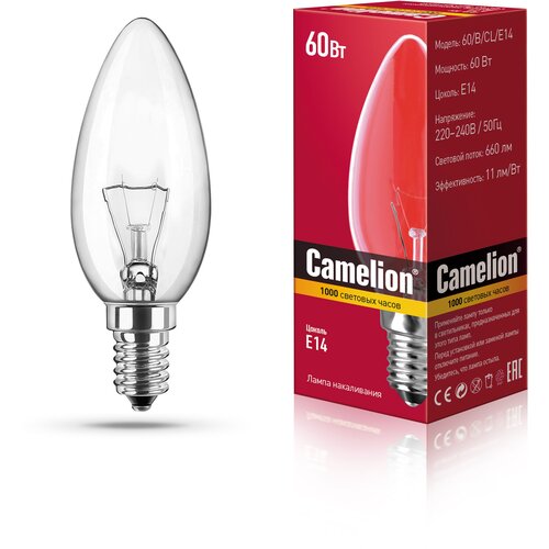 Лампа накаливания Camelion ELMA60-11W-83K-E27