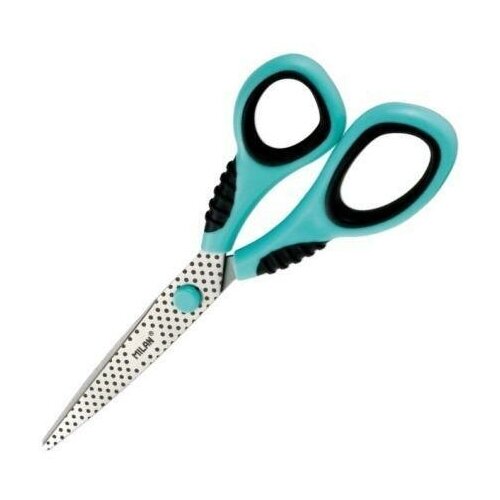 MILAN Ножницы 20.2 см с пластиковыми ручками голубой