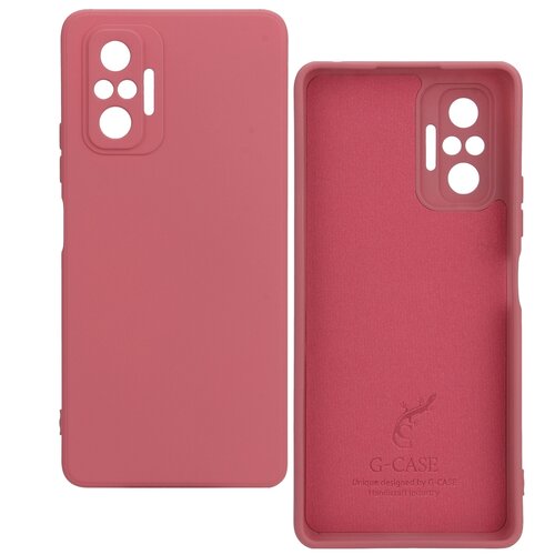 фото Чехол накладка g-case silicone для xiaomi redmi note 10 pro / note 10 pro max (сяоми ксяоми редми ноут 10 / 10 про макс), красная