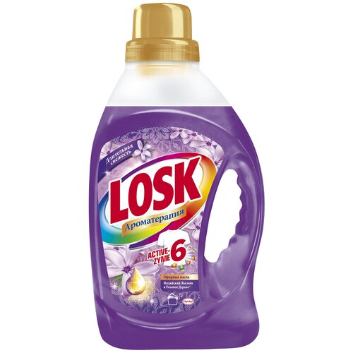 фото Гель для стирки losk aroma индийский жасмин и розовое дерево, 2.19 л, бутылка