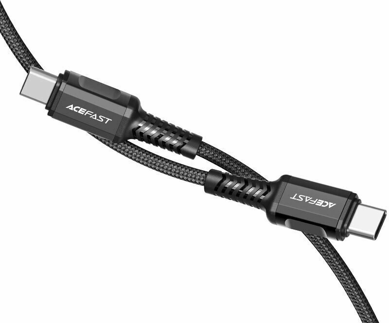 Кабель USB Type-C - USB Type-C, 1.2м, ACEFAST C1-03 Black (AF-C1-03-BK)