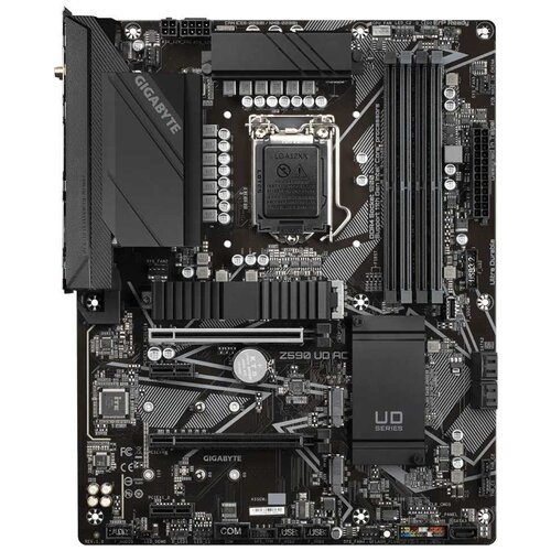 Gigabyte Z590 UD AC (1.1) {Soc-1200 Intel Z590 4xDDR4 ATX AC`97 8ch(7.1) 2.5Gg RAID+DP}