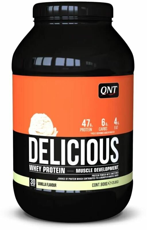 QNT Delicious Whey Protein, 908 гр. (ваниль)