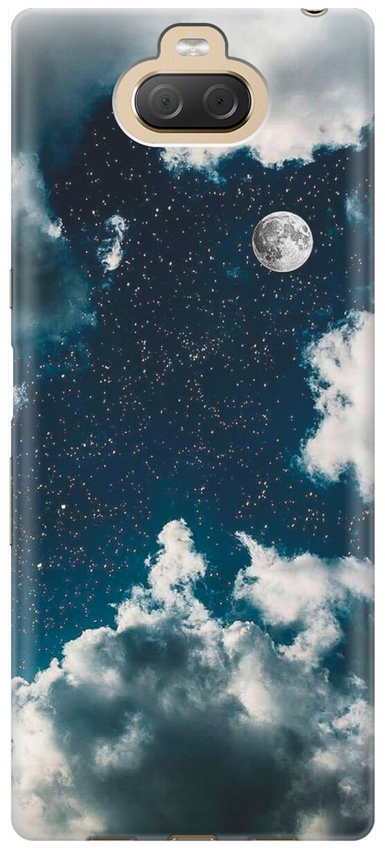 RE: PA Накладка Transparent для Sony Xperia 10 Plus с принтом "Лунное небо"