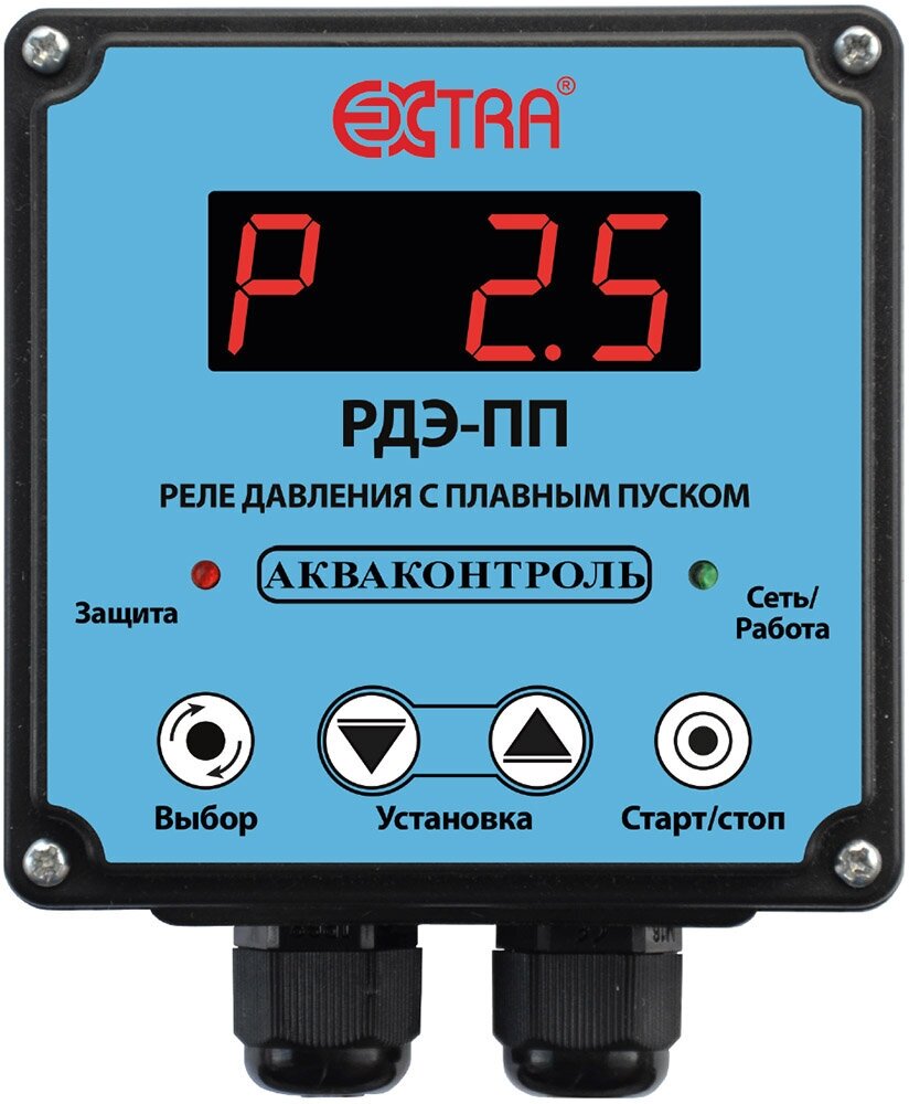 Реле давления воды электронное EXTRA Акваконтроль РДЭ-ПП-25 25 кВт 5% 1/2"