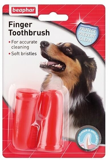Зубная щетка Beaphar Finger Toothbrush на палец для собак и кошек