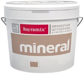 Декоративное покрытие Bayramix Мраморная штукатурка Mineral, мелкая фракция 034 15 кг