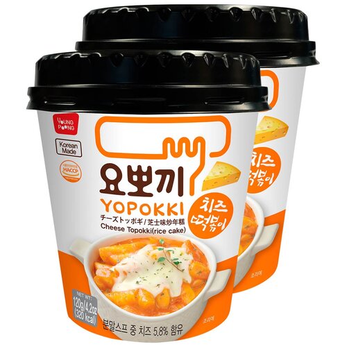 Рисовые клёцки токпокки с сыром Yopokki, стакан 120 г х 2 шт