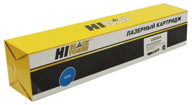 Тонер-картридж Hi-Black (HB-CB381A) для HP CLJ CP6015dn/CM6030/6040MFP, Восстанов, C, 21K