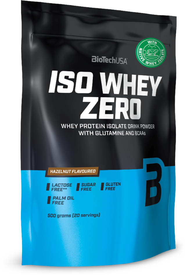 Протеин сывороточный изолят BioTech USA Iso Whey Zero (500 г) Фундук