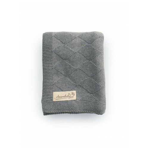 фото Плед amarobaby pure love ромбы 105х75 см серый