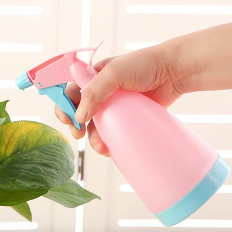 Пульверизатор для воды 500 мл (распылитель с бутылкой), цвет розовый - фотография № 2