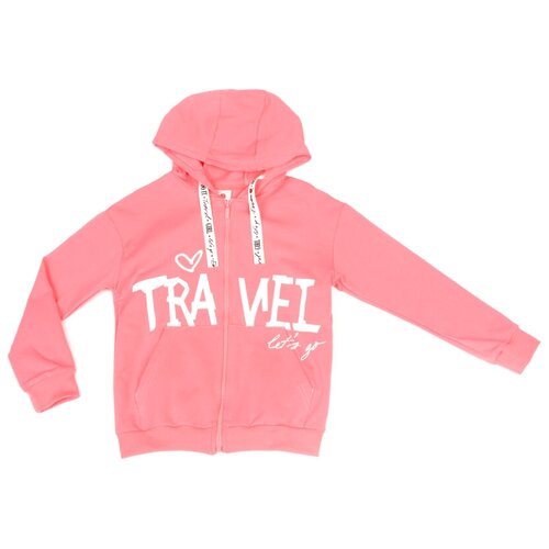 фото Толстовка button blue размер 134, розовый