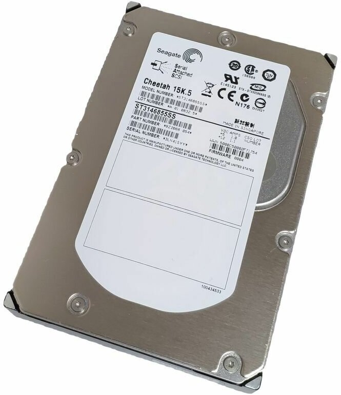 Жесткий диск Seagate Cheetah 15K.5 146,8Gb (U300/15000/8Mb) Dual Port SAS 3,5" ST3146855SS