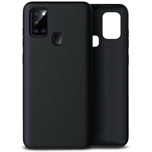 Накладка силиконовая Silicone Cover для Samsung Galaxy A21s A217 чёрная