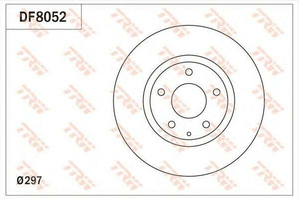 Trw диск тормозной пер df8052