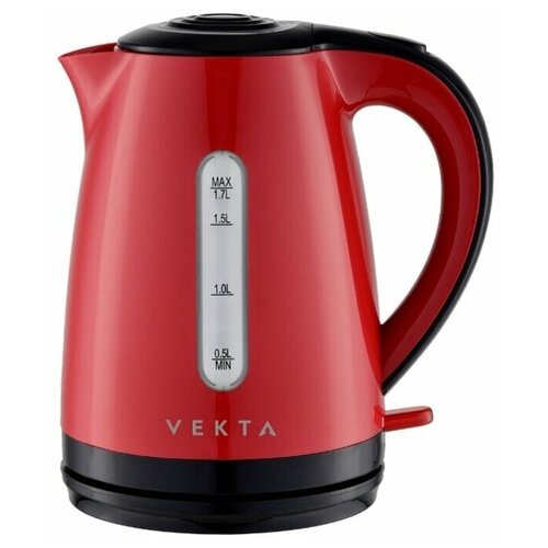 фото Vekta kmp-1704 чайник красный/черный