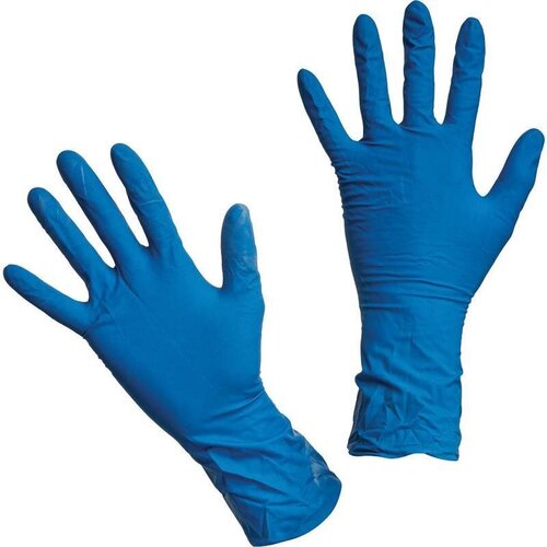 Мед. смотров. перчатки нитрил, текстур, High Risk, Alliance,(XL),45 п/уп, синие
