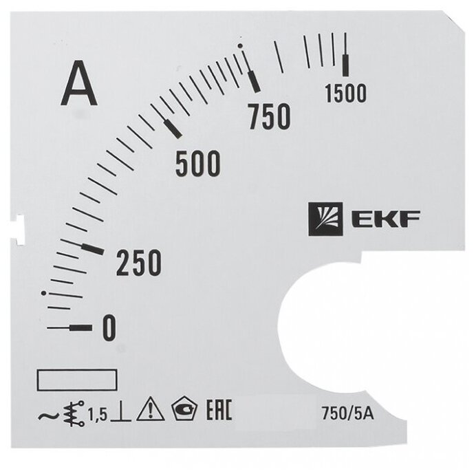 Шкала сменная для A961 750/5А-1,5 EKF