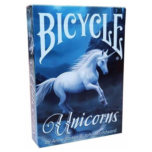 Bicycle игральные карты Anne Stokes Unicorn 54 шт. синий таро legends anne stokes