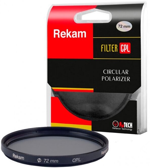 Светофильтр круговой поляризации Rekam RF-CPL72 для объектива, 72 мм