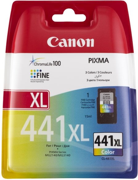 Картридж CANON CL-441XL к Pixma MG2140/3140 увеличенный цветной