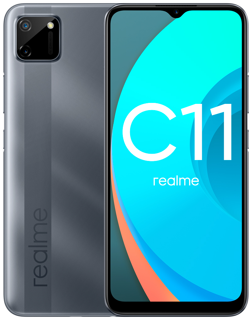 Смартфон realme C11 2/32 ГБ, Dual nano SIM, перечный серый