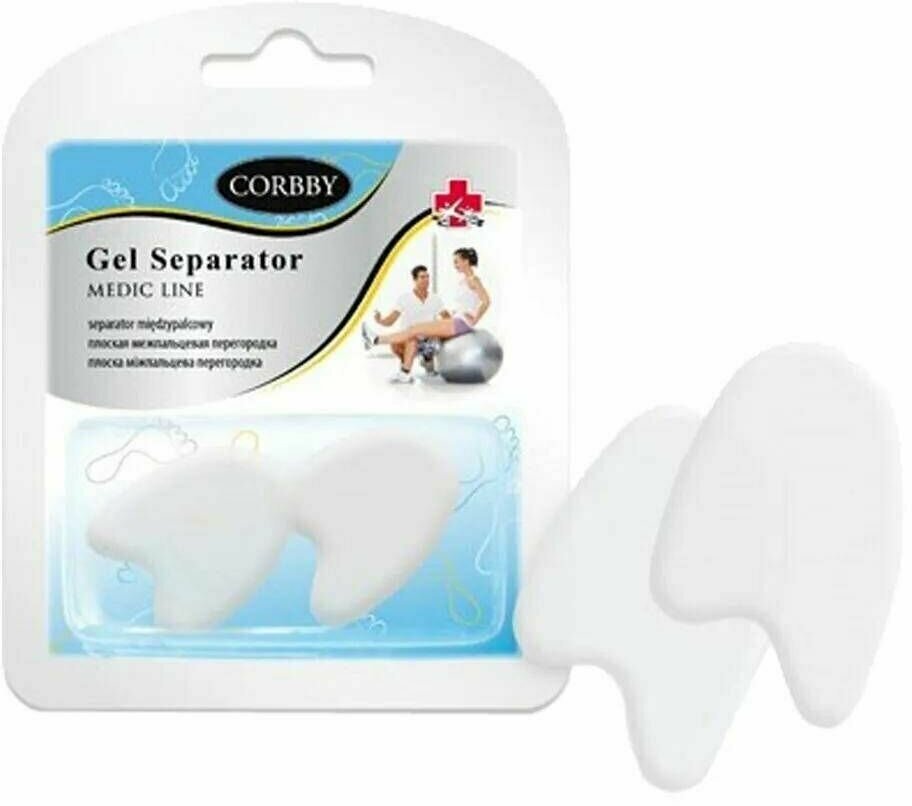 Corbby Силиконовая межпальцевая перегородка Gel Separator (плоская), размер L