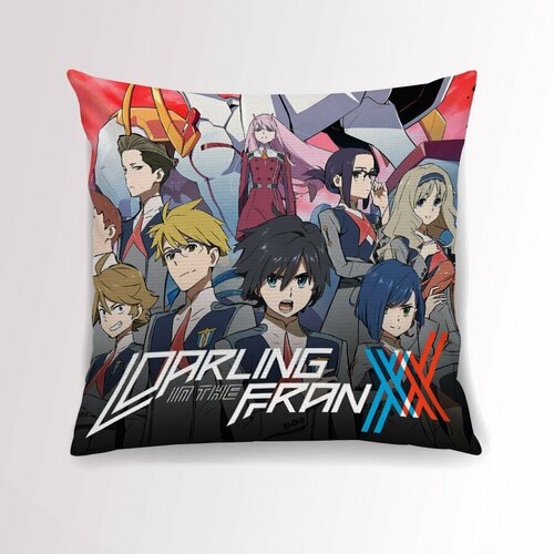 Декоративная подушка Милый во Франксе (Darling in the Franxx) 45 см. D0196