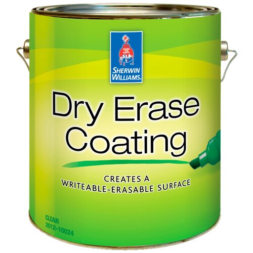 Маркерная краска Sherwin Williams Dry Erase глянцевая, прозрачная, 0.9 л