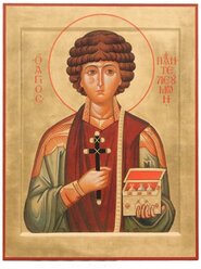 Икона святой великомученик Пантелеимон Целитель, 14х19 см
