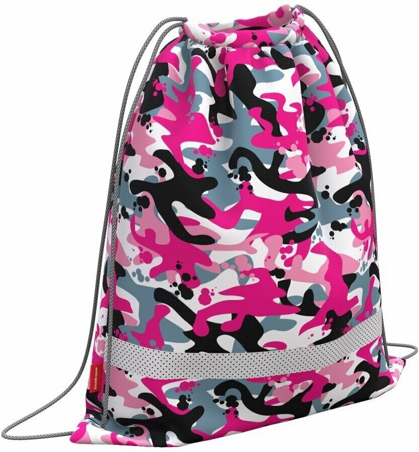 Мешок для обуви Pink Camo 500х410мм ErichKrause