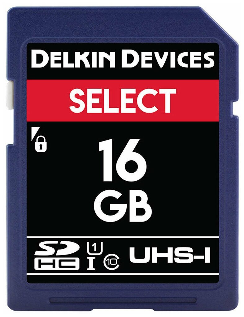 Карта памяти Delkin Devices Select SDHC 16GB UHS-I V10