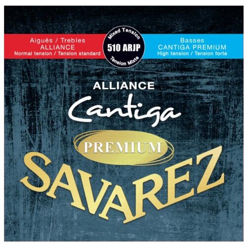 Струны для классической гитары Savarez 510ARJP Alliance Cantiga Premium 510arjp alliance cantiga red blue premium струны