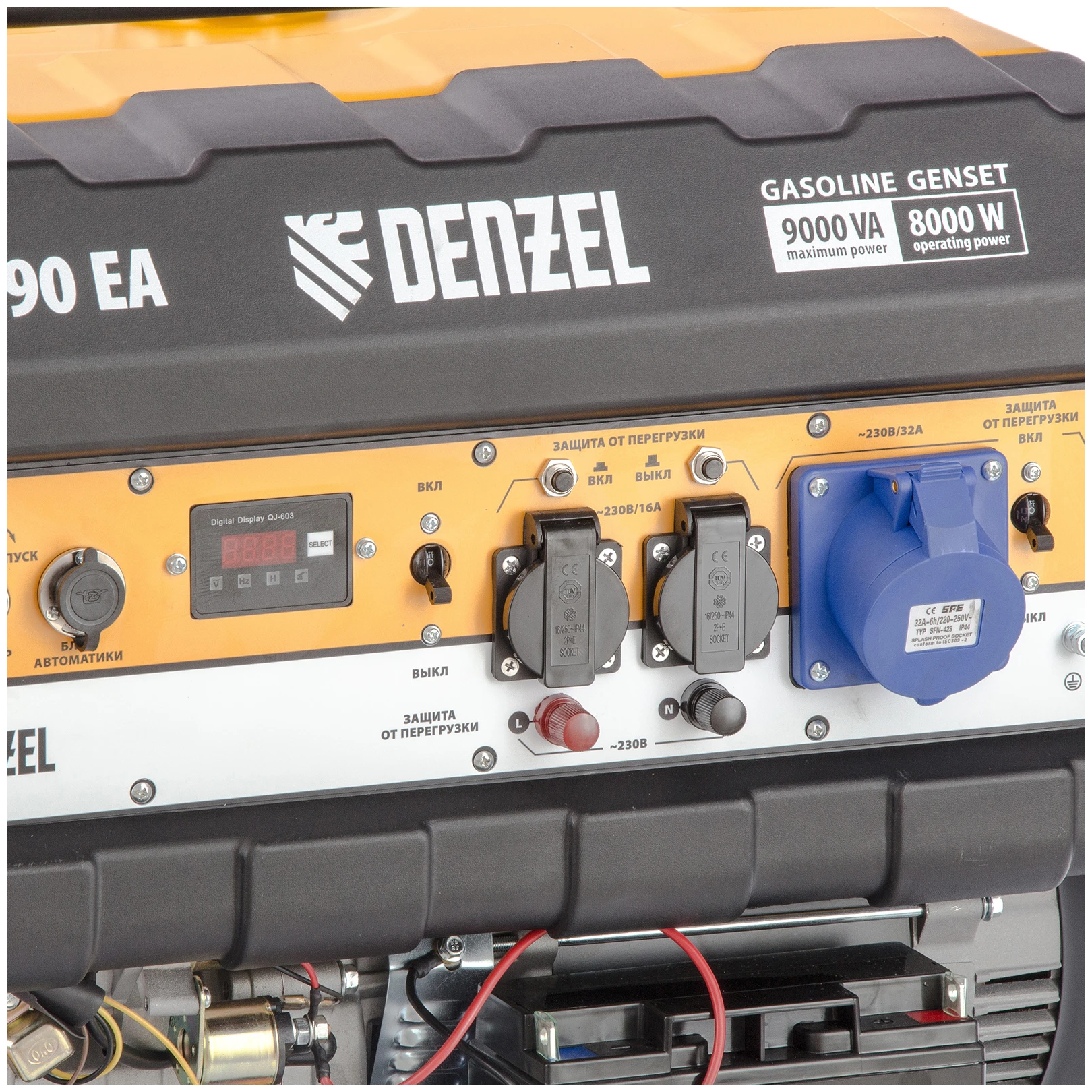 Бензиновый генератор Denzel PS 90 EA, (9000 Вт) - фотография № 6