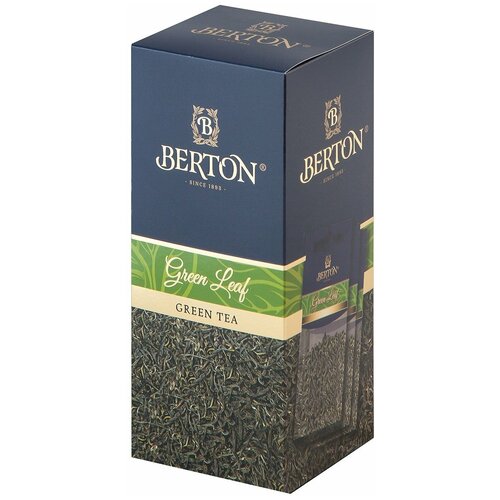 фото Чай листовой berton "зеленый лист", в пакетах для заваривания в чайнике (4 гр. х 10 шт.)