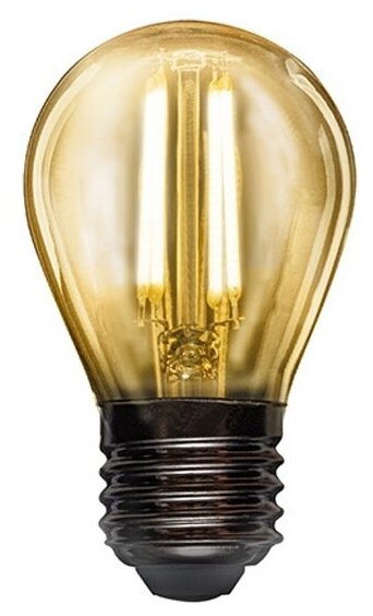 Филаментная лампа REXANT Шарик GL45 9.5 Вт 2700K E27 604-131 - фотография № 9