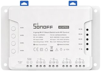 Релейный модуль 4-х канальный Wi-Fi SONOFF 4CH PRO R3, WiFi-Реле, Умный Дом