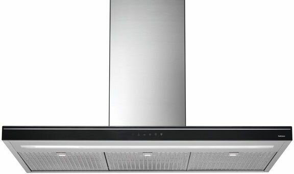 Вытяжка Falmec Design LUCE isola 90 inox vetro nero (800)