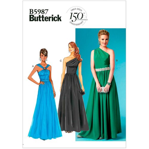 Выкройка BUTTERICK №5987 Вечернее платье выкройка butterick 6515 платье