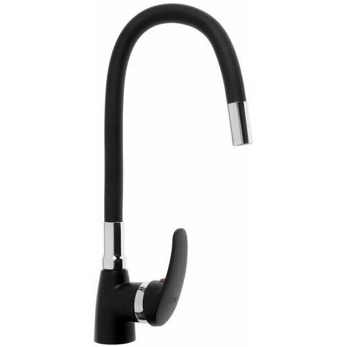 Смеситель для кухни, раковины, воды Z2230, гибкий силиконовый излив, картридж керамика 40 мм, черный