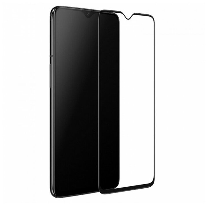 Защитное стекло 3D Tempered Glass для OnePlus 7 полный клей ( черная рамка )