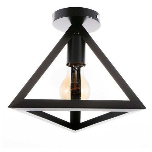 Светильник Пирамида 1хE27 40Вт черный 23х23х20 см 1679₽