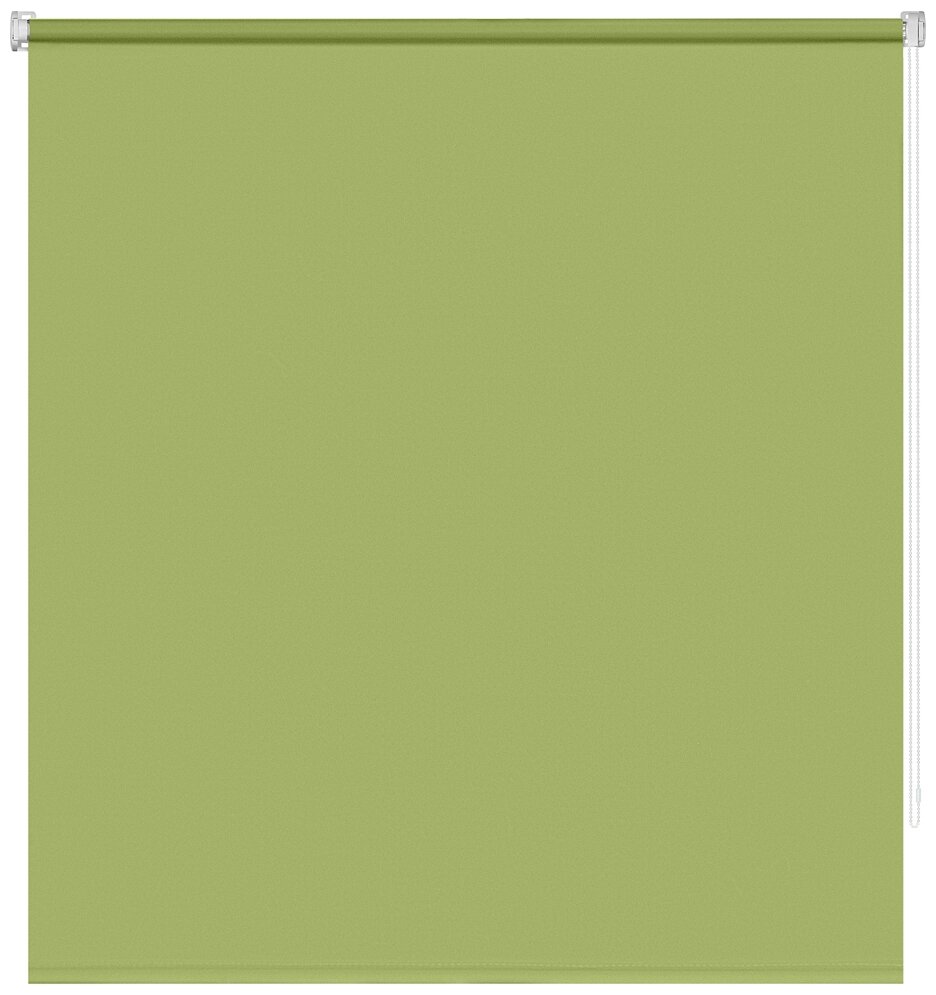 Рулонные шторы 90 см х 160 см Зеленый Плайн DECOFEST - фотография № 1